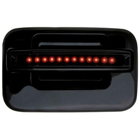 IPCW Ford F150- F250 Ld 2004 - 2008 Led Door Handle- Rear- Black Red Led- Smoke Lens 2Ps. Per Set FLR04BR